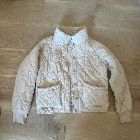 Wild fable Women's Quilted Tan Jacket - Picture 2 of 3